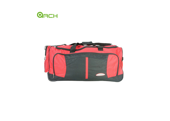 Rolling Luggage Bag 600d Polyester Wheeled Duffle with One Big Front Pocket