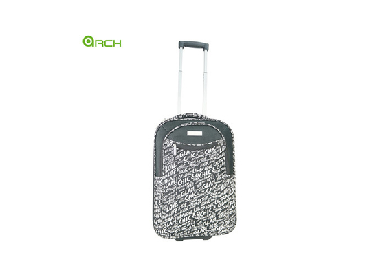 Printing Material Soft Sided Luggage with Two Front Pockets