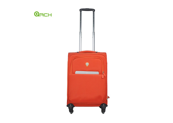 Fashion Design Light Weight Trolley Soft Sided Luggage with Two large easy-access pockets