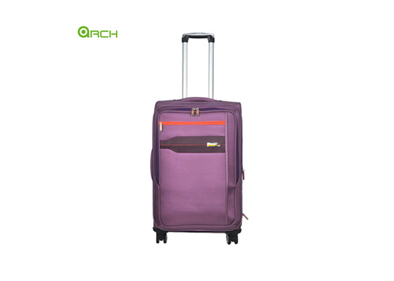 1680D Polyester Soft Sided Luggage with Two Front Pockets and Flight Wheels