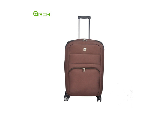 1680D Suitcase Soft Sided Luggage with One Front Pocket and Double Spinner Wheels
