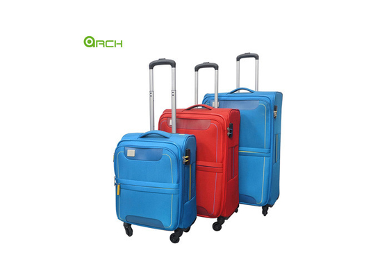 Manufacturer 3PCS Set Travel Trolley Lightweight Luggage Bag with Two Front Pockets