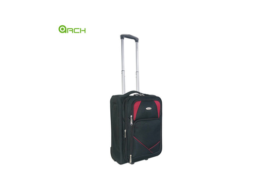 Trolley Travel Suitcase with Two Front Pockets and Skate Wheels