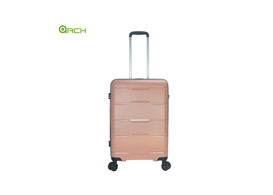 Manufacturer PP Trolley Travel Luggage with Detachable Spinner Wheels