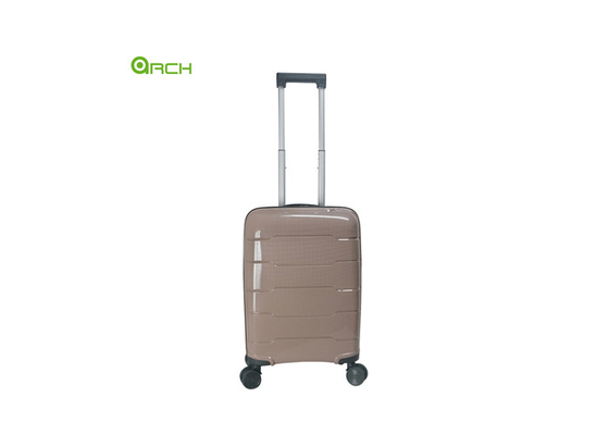 Supplier PP Hard Sided Travel Trolley Luggage with Double Spinner Wheels
