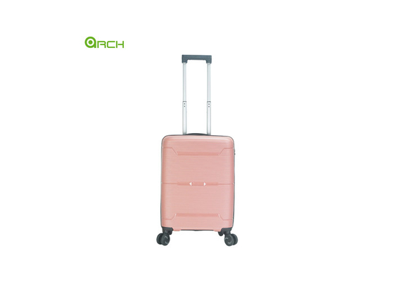 Supplier PP Hard Sided Travel Trolley Luggage with Double Spinner Wheels
