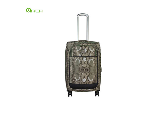 Printing Aluminum Trolley 300D Polyester Soft Sided Luggage