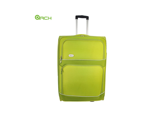 1680D Two Pockets Lightweight Cabin Luggage Case Smooth Wheels