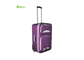 Tapestry Soft Sided Luggage with Two Classic Front Pockets and Big Skate Wheels