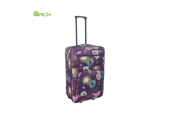 Printing Material Trolley Case Soft Sided Luggage with Two Front Pockets