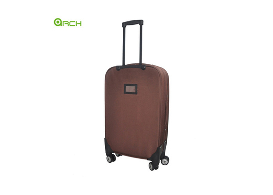 1680D Suitcase Soft Sided Luggage with One Front Pocket and Double Spinner Wheels