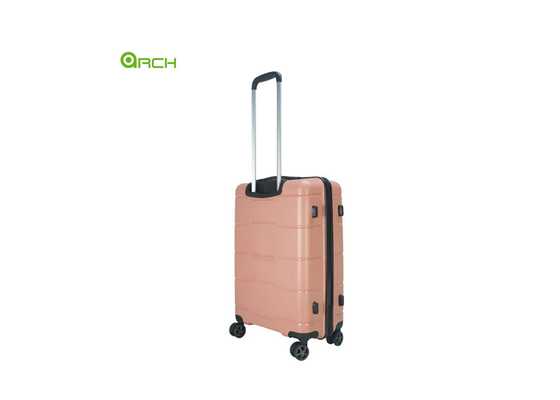 Manufacturer PP Trolley Travel Luggage with Detachable Spinner Wheels