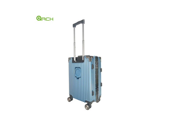 Manufacturer ABS Trolley Hard Sided Luggage with Spinner Wheels and Aluminium Framer