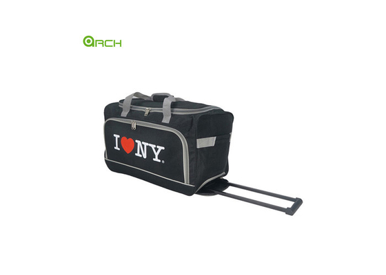 Manufacturer Durable Material Printed Logo Rolling Luggage Bag