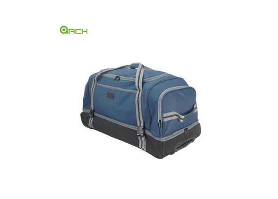 Supplier Ripstop Double Compartments Rolling Luggage Bag