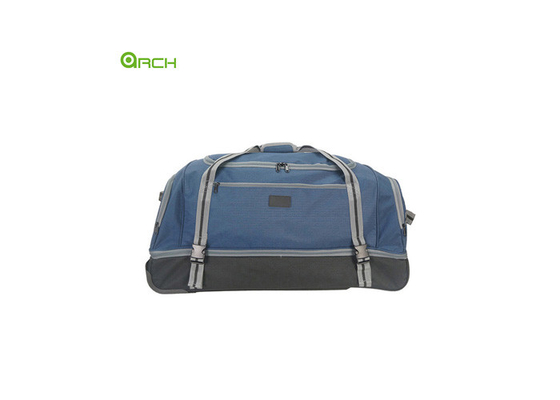 Supplier Ripstop Double Compartments Rolling Luggage Bag