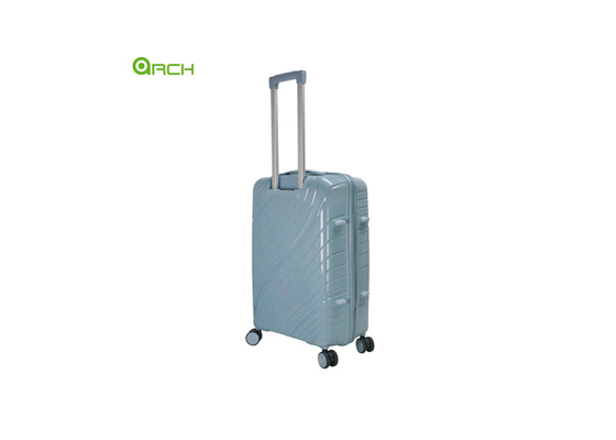 Manufacturer PP Trolley Luggage with Double Spinner Wheels