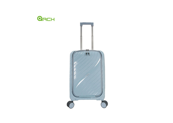 Manufacturer PP Trolley Luggage with Double Spinner Wheels