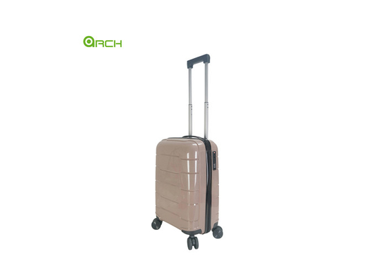 Supplier PP Hard Sided Travel Trolley Luggage with Double Spinner Wheels