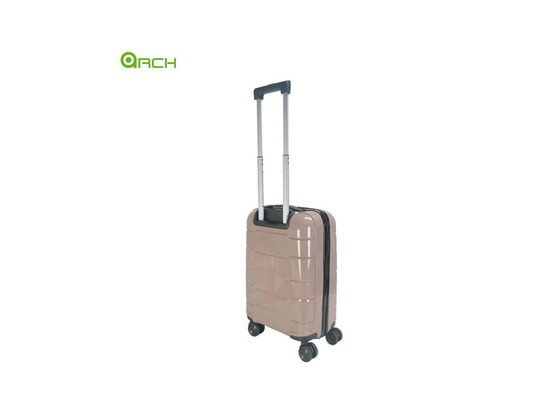 Supplier PP Hard Sided Travel Trolley Luggage with Double Spinner Wheels