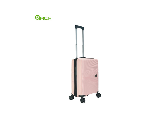 Wholesale PP Hard Sided Travel Trolley Luggage with Double Spinner Wheels