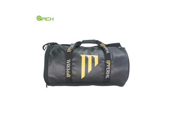 Cheap PU gym bag with one side shoes pocket