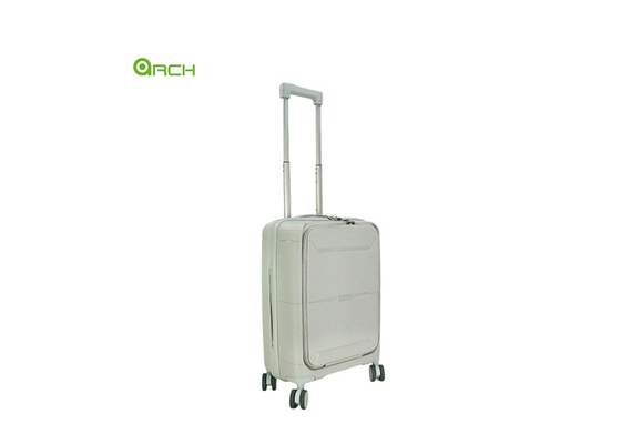 Manufacturer PP Hard Sided Travel Trolley Luggage with Double Spinner Wheels