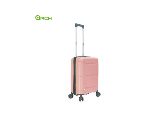 Supplier PP Hard Sided Travel Trolley Luggage with Double Spinner Wheels
