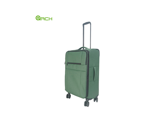 Wholesale PU Travel Trolley Soft Sided Luggage with spinner wheels