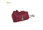 Two Exterior Pockets Tapestry Waterproof Wheeled Duffel Bag