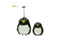 OEM 17 Inch ABS PC Kids Travel Luggage Bag With Penguin Style
