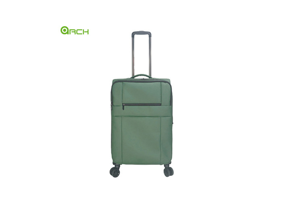 Wholesale PU Travel Trolley Soft Sided Luggage with spinner wheels